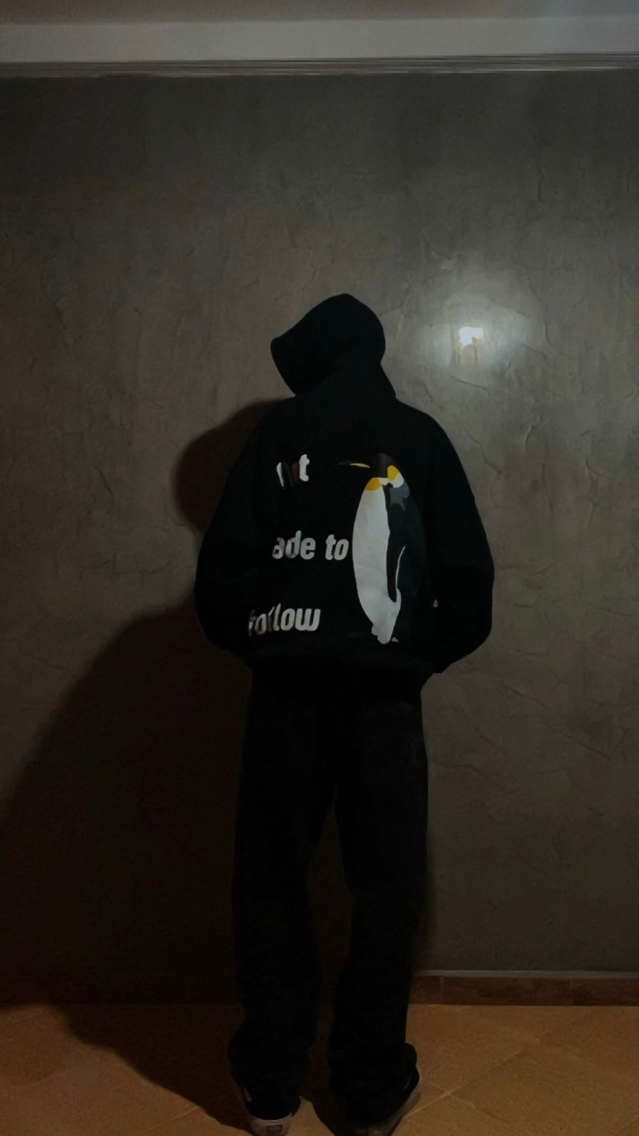 Black Oversized Graphic Hoodie